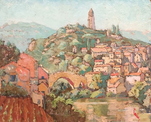 Belle peinture huile - peinture, l'huile