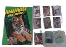 Animali nel mondo album+set completo figurine FOL.BO.1997