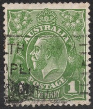 SG86 Sn:#67b 1926 1 d AUSTRALIA Edizione Re Giorgio V, usato