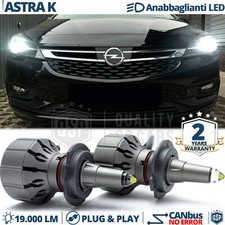 Kit Luci LED H7 PER Opel Astra K Anabbaglianti LENTICOLARI 6000K 19000LM CANbus