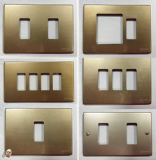 PLACCA BRONZO BTICINO MAGIC 1 2 3 4 SCHUKO POSTO POSTI CON E SENZA VITI PLACCHE