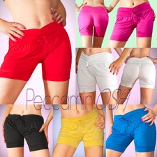 Shorts pantaloncini Donna corti Vari Colori pantaloni hot pants Mare Palestra 