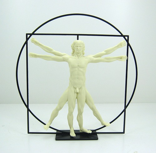 Statua dell uomo vitruviano - statua,