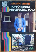 SOGGETTONE ORIGINALE TROPPO RISCHIO PER UOMO SOLO 73 GIULIANO GEMMA