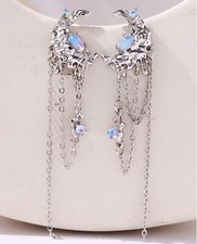 COPPIA ORECCHINI LUNA PER LOBI FORATI  MANGA FANTASY FATE