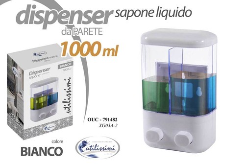 Dispenser doppio porta sapone - dispenser,