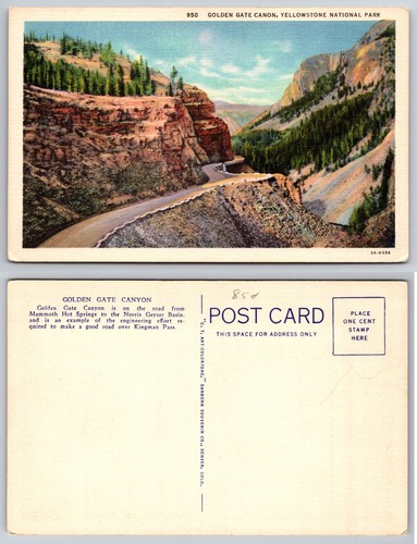 Cartolina golden gate canyon - gate,