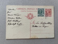 Intero postale annullo - q),