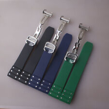 Cinturino in gomma impermeabile per Cartier Santos, cinturino orologio in silicone, 21 mm