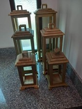 lanterne in legno stock di 12