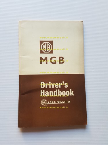 1963 manuale uso - mg-b,