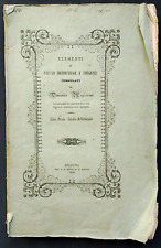 ELEMENTI DI CALCOLO DIFFERENZIALE E INTEGRALE COMPILATI Magistrini 1854