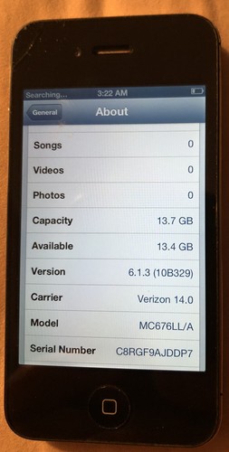 Iphone nero a1349 - (verizon),