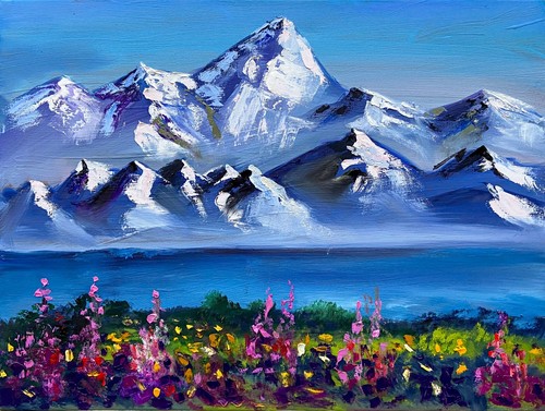 Quadro olio arte - , originale