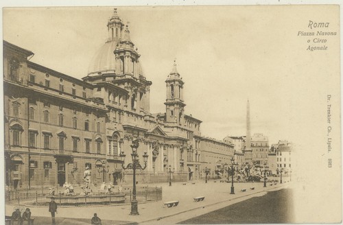 Roma città piazza navona o - città-,