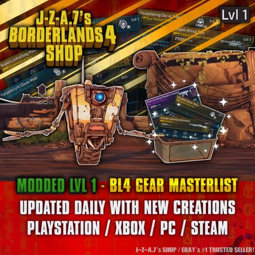 Borderlands modded level 1 - borderlands, 4✨modded