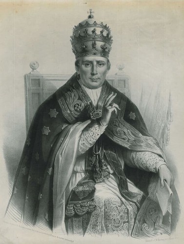 Ritratto papa pio ix - di,