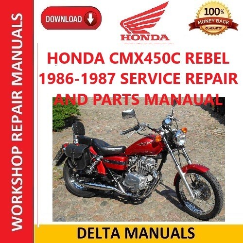 Honda cmx450c rebel - honda, 1986-1987