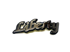 TARGHETTA SCRITTA RESINATA LIBERTY 6,5 CM FRONTALE PIAGGIO LIBERTY 50 1997 2005_