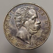 2 Lire 1885 SPL RARO, Umberto