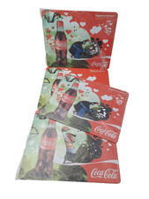 COCA - COLA , 4 pannelli/tovagliette americane