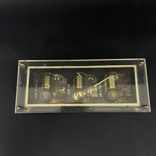 Music box vintage Clear Lucite