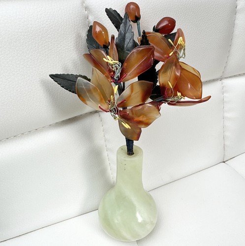 Small agate stone jade orange - jade,