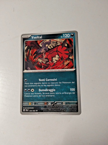 Carta pokemon yveltal 035 064 - carta,