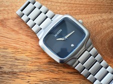 Orologio Nixon The Big Player SS in argento e nero molto raro