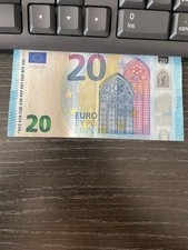 Banconota 20 euro con 5 numeri di conio consecutivi uguali. Ottime condizioni.  