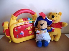 Lotto Winnie de Pooh Disney Napolean orsacchiotto peluches e registratore giochi