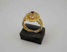 ANELLO EPOCA ANNI '30 ORO 18 Kt CON ZAFFIRI BIANCHI GOLD RING VINTAGE