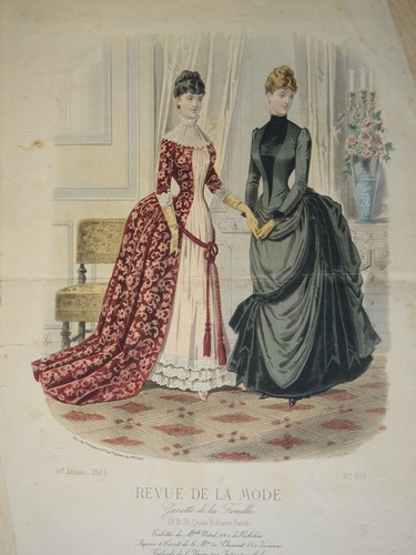 Bella incisione moda - moda, colore