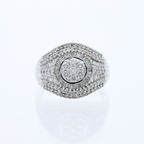 Anello con diamanti - , brillanti