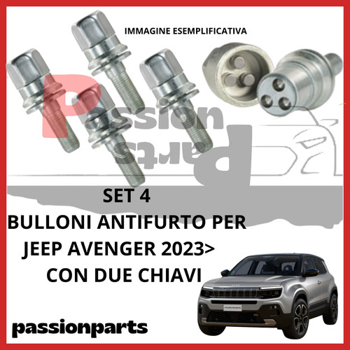 Bulloni antifurto m12x1 per - antifurto, m12x1,25