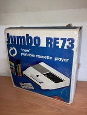 Mo EL JUMBO RE73 Lettore di Cassette Musicassette Portatile MIB Vintage