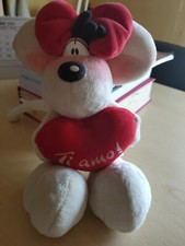 PELUCHE DIDDL DIDDLINA CON CUORE "TI AMO" 25 CM 