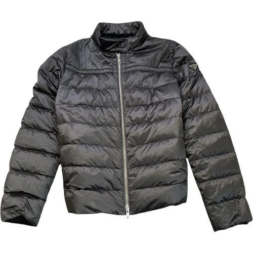 Piumino uomo prada logo - uomo, placca