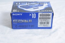 audiocassette vergini nuove Sony CDII 60 chrome pacco 10 pezzi
