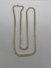 COLLANA ORO 18KT 750 GIALLO GRUMETTA 60CM CATENA UOMO MAGLIA COLLIER OR HOMME