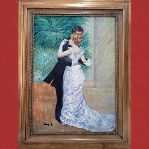 Quadro stile antico olio - stile, a