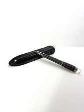 MONTBLANC Starwalker Platinum-plated Metal Rubber Fountain Pen w/Leather Sleeve