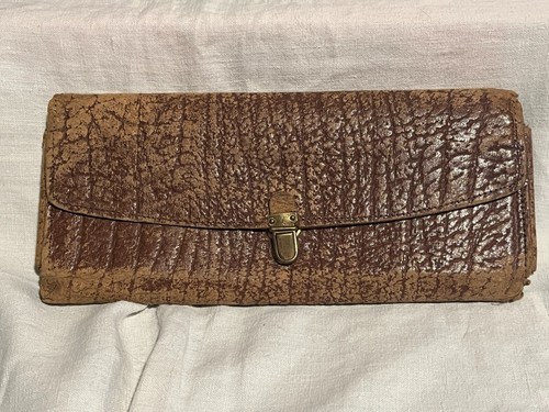 Porta penne astuccio marrone - porta,
