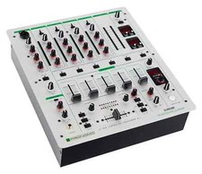 DJ Mixer Professionale 5 Canali Stereo Multieffetti Digitali Consolle Mic-In