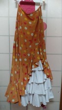 Gonna flamenco floreale con