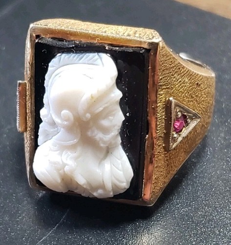 Anello uomo vintage oro - 10, kt