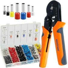 Pinza Crimpatrice Capicorda Professionale Kit Elettricista completo 1200pz