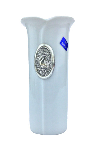 Vaso porcellana bianca - vaso, in