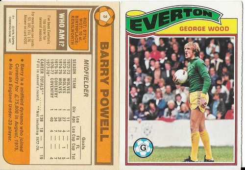 Topps 1978 dorso arancione - arancione,