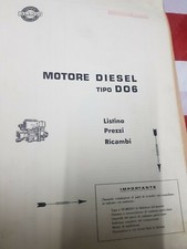 MOTORI SLANZI COPIA DA LISTINO PREZZI E RICAMBI MOTORE DIESEL TIPO D06  -
